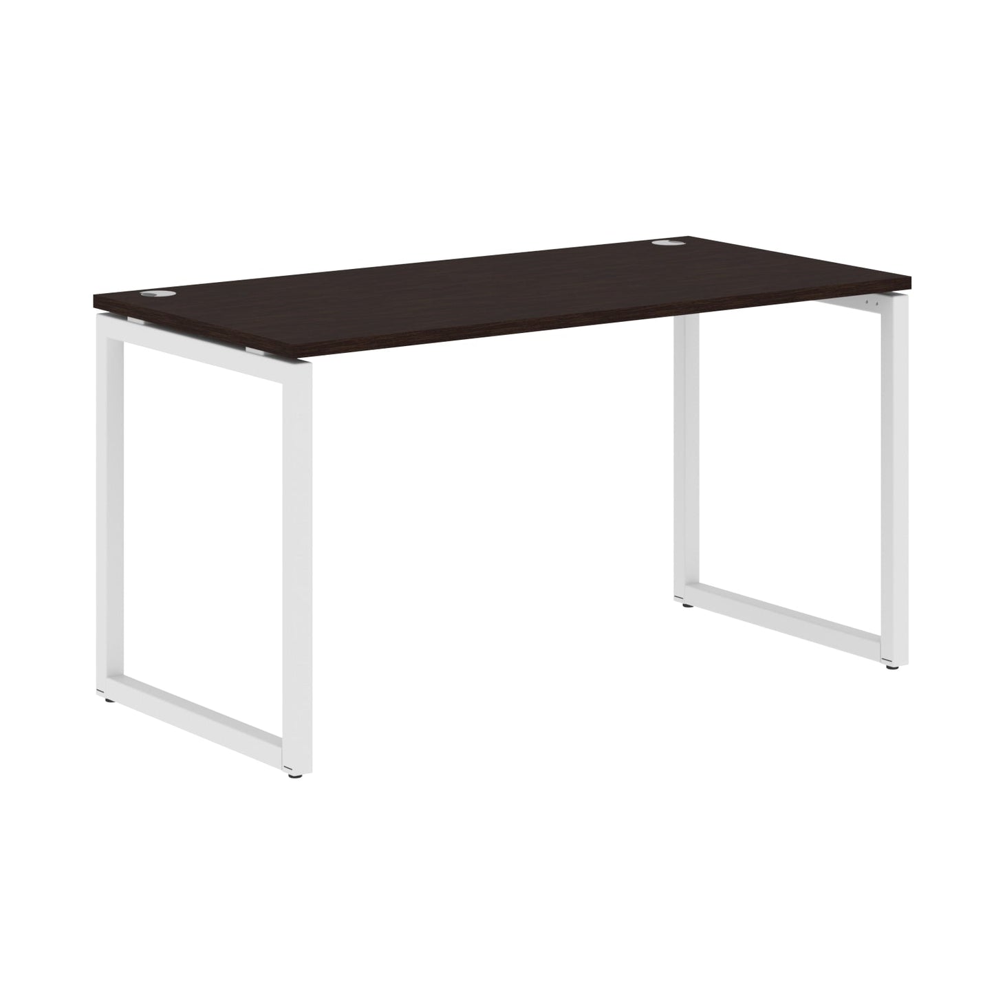 RECTANGULAR SHAPE DESK MADE IN 25MM MFC TOP, E1 LAMINATE CHIPBOARD WITH WOODEN MODESTY PANEL 40X40MM METAL O SHAPE FRAMES by Treejar | Souqify