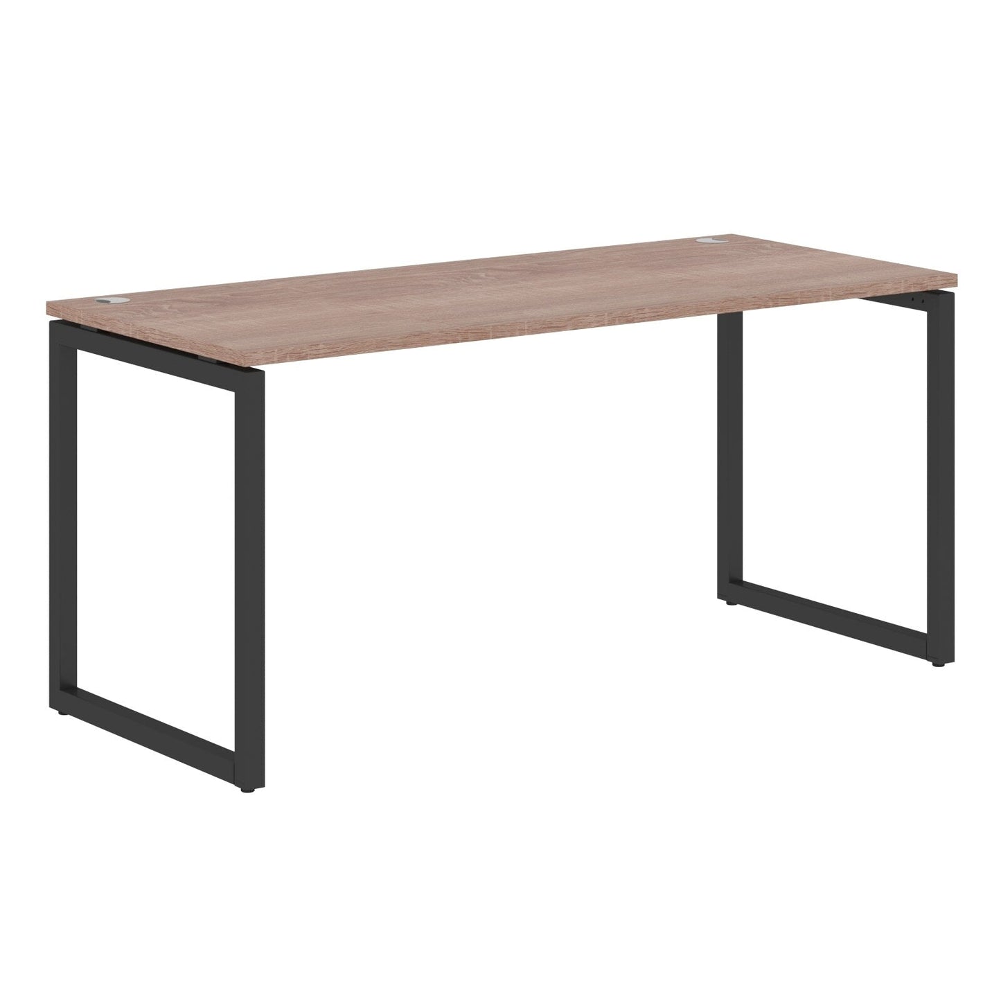 RECTANGULAR SHAPE DESK MADE IN 25MM MFC TOP, E1 LAMINATE CHIPBOARD WITH WOODEN MODESTY PANEL 40X40MM METAL O SHAPE FRAMES by Treejar | Souqify