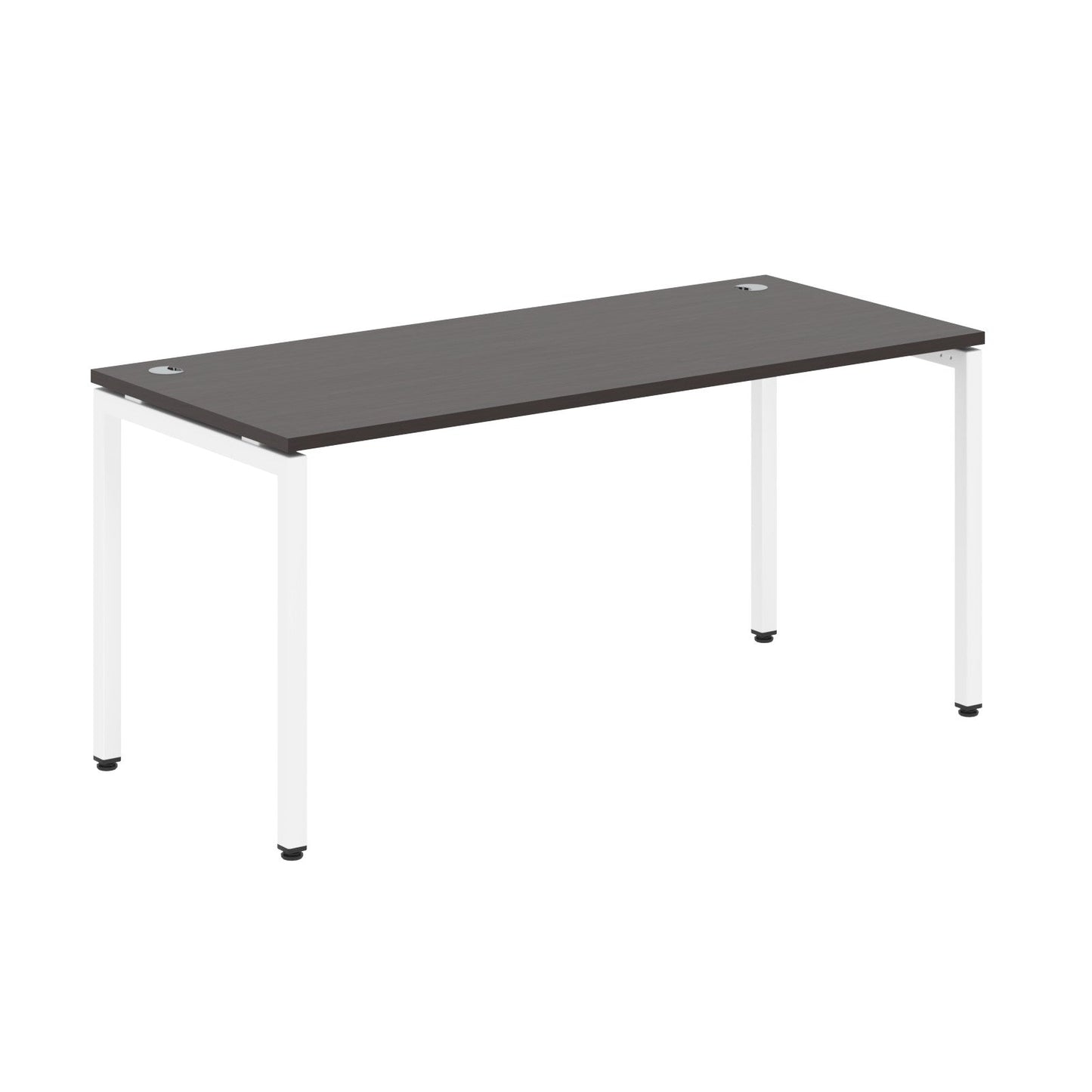 RECTANGULAR SHAPE DESK MADE IN 25MM MFC TOP, E1 LAMINATE CHIPBOARD WITH WOODEN MODESTY PANEL 40X40MM METAL U SHAPE FRAMES by Treejar | Souqify