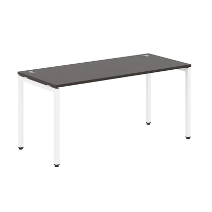 RECTANGULAR SHAPE DESK MADE IN 25MM MFC TOP, E1 LAMINATE CHIPBOARD WITH WOODEN MODESTY PANEL 40X40MM METAL U SHAPE FRAMES by Treejar | Souqify