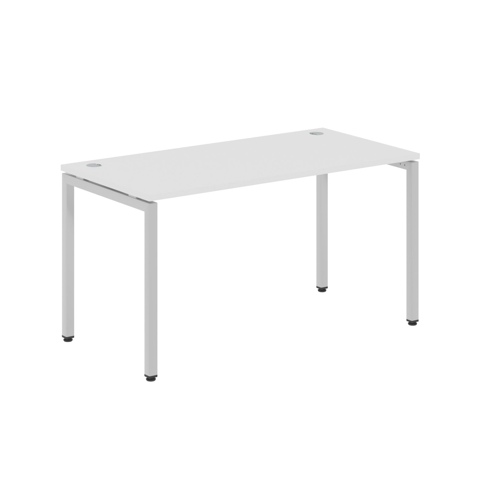 RECTANGULAR SHAPE DESK MADE IN 25MM MFC TOP, E1 LAMINATE CHIPBOARD WITH WOODEN MODESTY PANEL 40X40MM METAL U SHAPE FRAMES by Treejar | Souqify