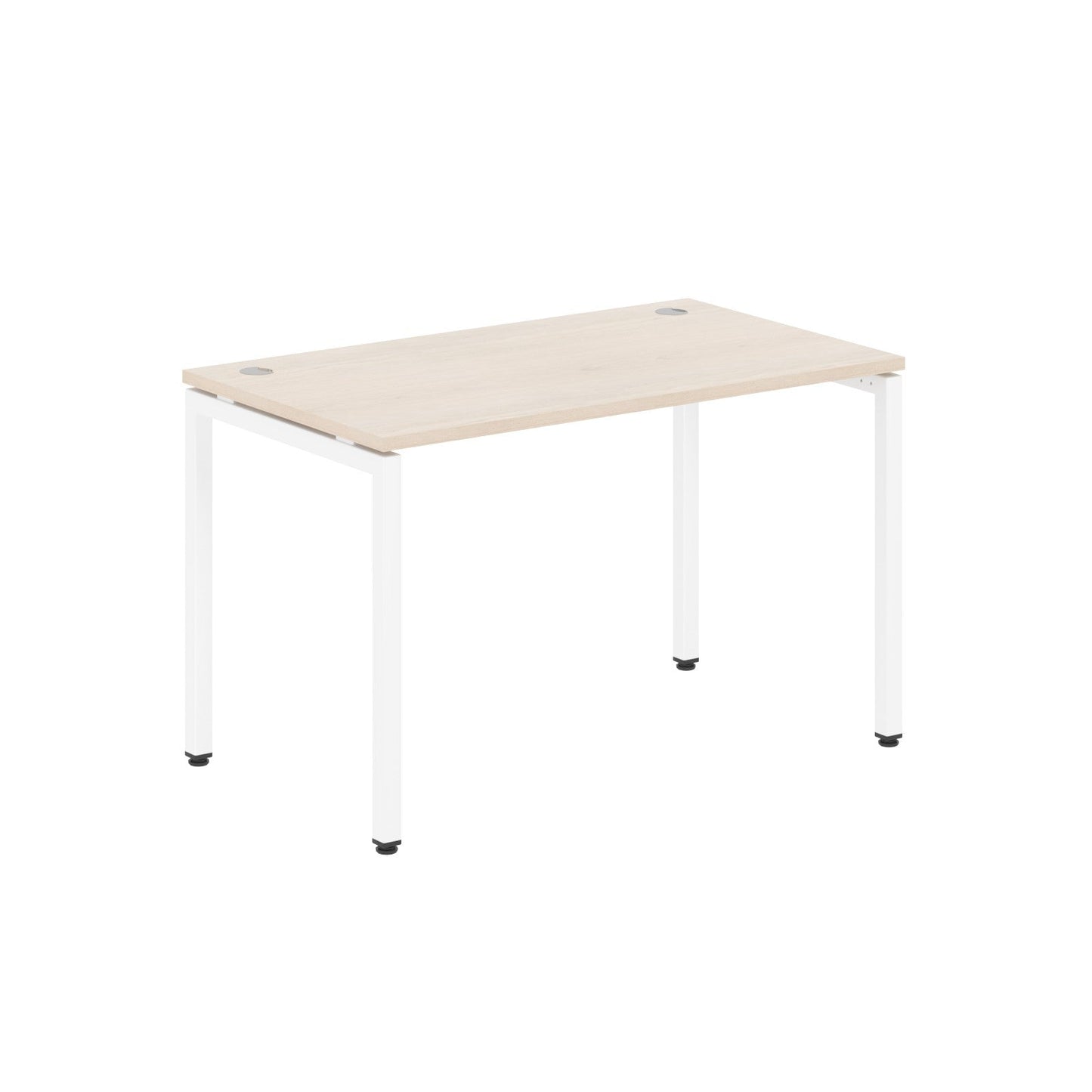 RECTANGULAR SHAPE DESK MADE IN 25MM MFC TOP, E1 LAMINATE CHIPBOARD WITH WOODEN MODESTY PANEL 40X40MM METAL U SHAPE FRAMES by Treejar | Souqify