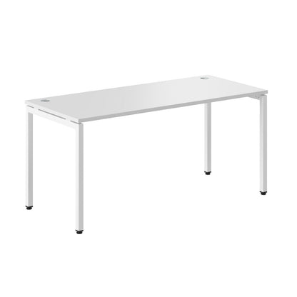 RECTANGULAR SHAPE DESK MADE IN 25MM MFC TOP, E1 LAMINATE CHIPBOARD WITH WOODEN MODESTY PANEL 40X40MM METAL U SHAPE FRAMES by Treejar | Souqify