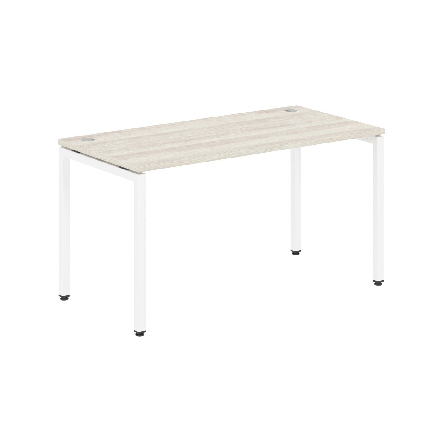 RECTANGULAR SHAPE DESK MADE IN 25MM MFC TOP, E1 LAMINATE CHIPBOARD WITH WOODEN MODESTY PANEL 40X40MM METAL U SHAPE FRAMES by Treejar | Souqify