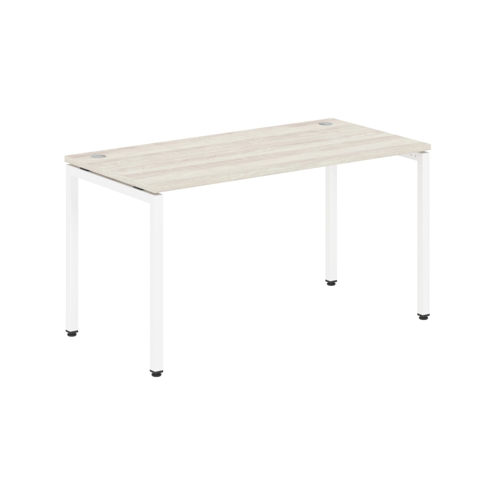 RECTANGULAR SHAPE DESK MADE IN 25MM MFC TOP, E1 LAMINATE CHIPBOARD WITH WOODEN MODESTY PANEL 40X40MM METAL U SHAPE FRAMES by Treejar | Souqify
