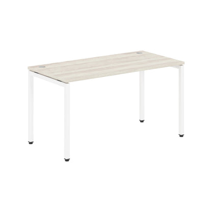 RECTANGULAR SHAPE DESK MADE IN 25MM MFC TOP, E1 LAMINATE CHIPBOARD WITH WOODEN MODESTY PANEL 40X40MM METAL U SHAPE FRAMES by Treejar | Souqify