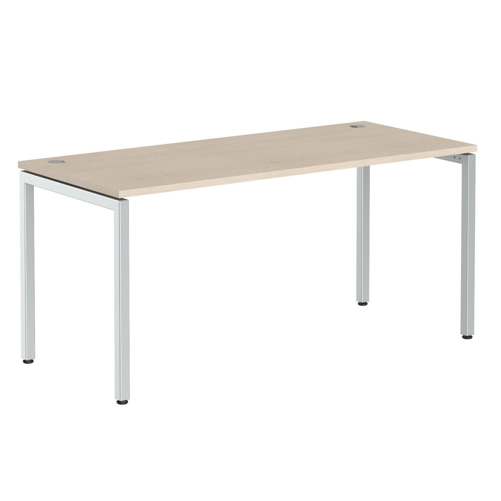 RECTANGULAR SHAPE DESK MADE IN 25MM MFC TOP, E1 LAMINATE CHIPBOARD WITH WOODEN MODESTY PANEL 40X40MM METAL U SHAPE FRAMES by Treejar | Souqify