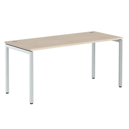 RECTANGULAR SHAPE DESK MADE IN 25MM MFC TOP, E1 LAMINATE CHIPBOARD WITH WOODEN MODESTY PANEL 40X40MM METAL U SHAPE FRAMES by Treejar | Souqify