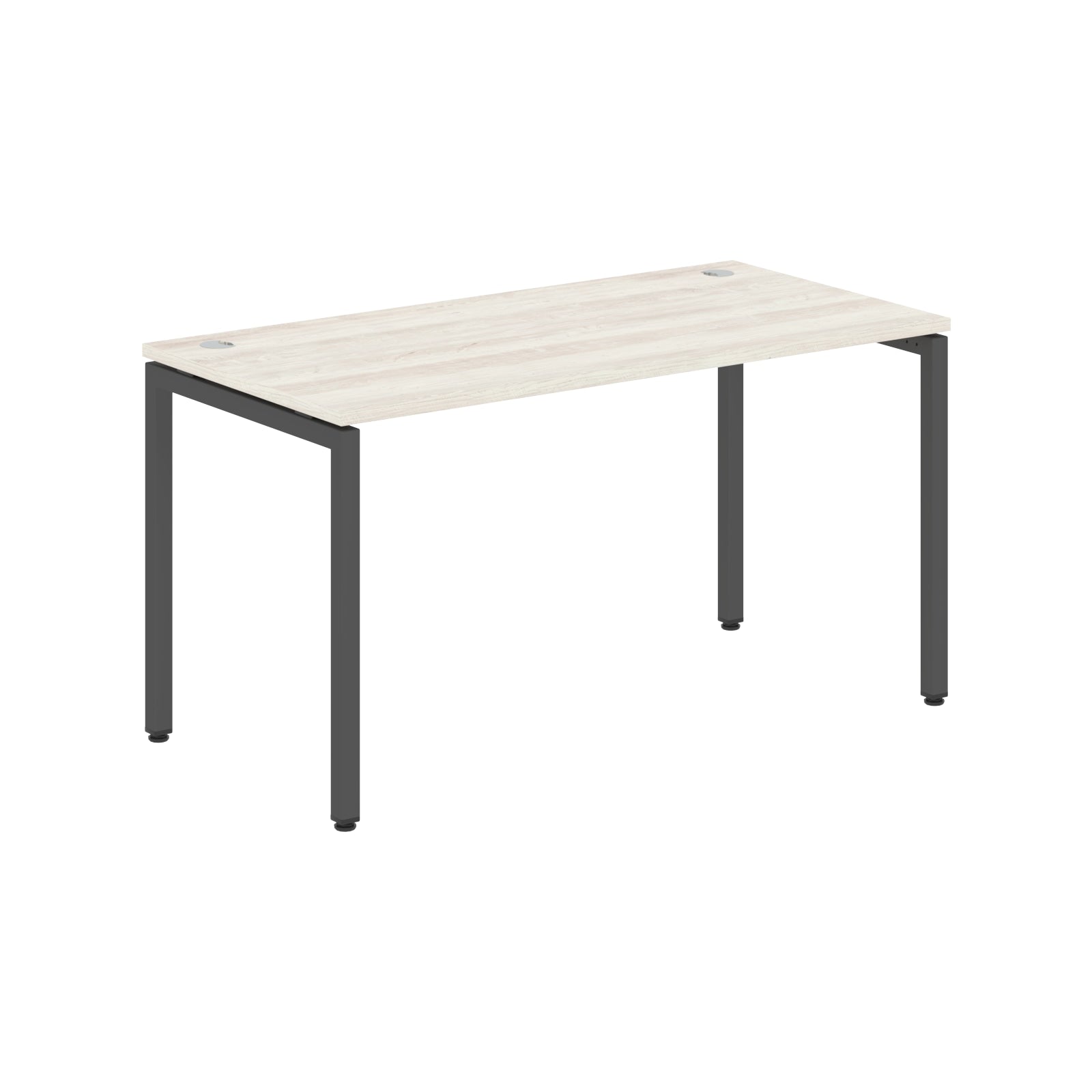 RECTANGULAR SHAPE DESK MADE IN 25MM MFC TOP, E1 LAMINATE CHIPBOARD WITH WOODEN MODESTY PANEL 40X40MM METAL U SHAPE FRAMES by Treejar | Souqify