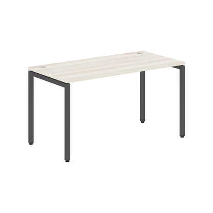 RECTANGULAR SHAPE DESK MADE IN 25MM MFC TOP, E1 LAMINATE CHIPBOARD WITH WOODEN MODESTY PANEL 40X40MM METAL U SHAPE FRAMES by Treejar | Souqify