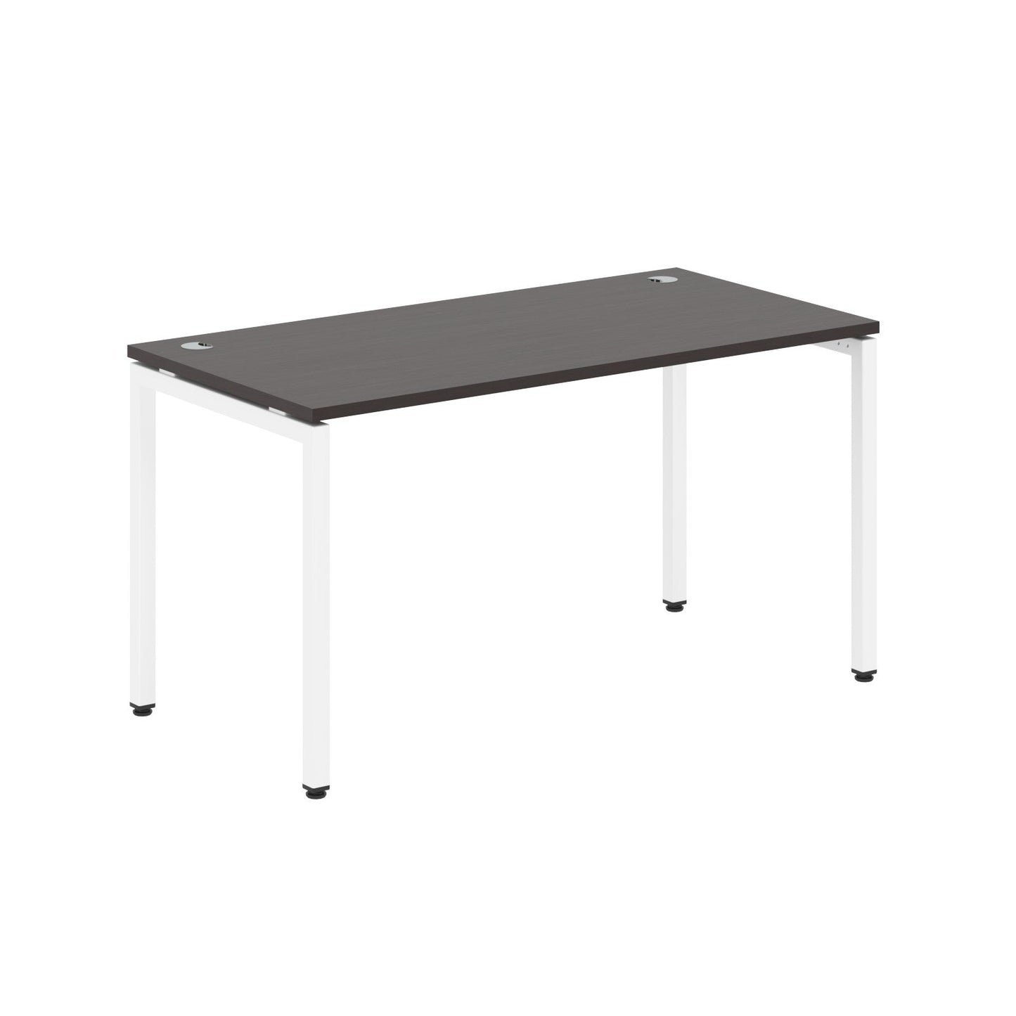 RECTANGULAR SHAPE DESK MADE IN 25MM MFC TOP, E1 LAMINATE CHIPBOARD WITH WOODEN MODESTY PANEL 40X40MM METAL U SHAPE FRAMES by Treejar | Souqify