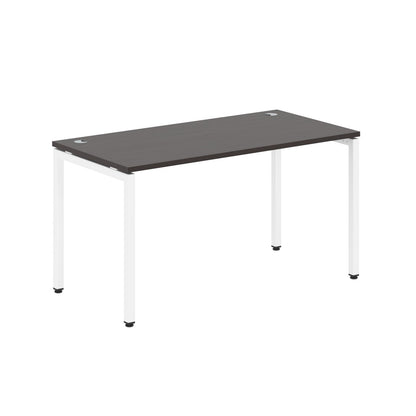 RECTANGULAR SHAPE DESK MADE IN 25MM MFC TOP, E1 LAMINATE CHIPBOARD WITH WOODEN MODESTY PANEL 40X40MM METAL U SHAPE FRAMES by Treejar | Souqify