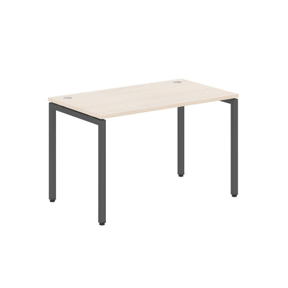 RECTANGULAR SHAPE DESK MADE IN 25MM MFC TOP, E1 LAMINATE CHIPBOARD WITH WOODEN MODESTY PANEL 40X40MM METAL U SHAPE FRAMES by Treejar | Souqify