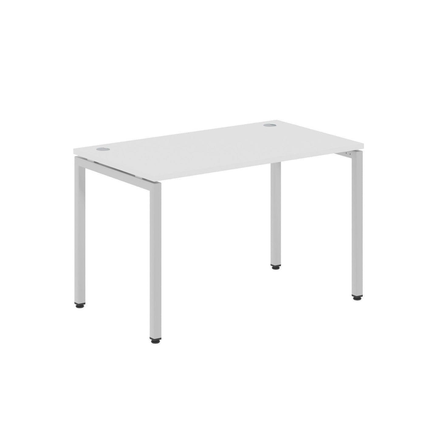 RECTANGULAR SHAPE DESK MADE IN 25MM MFC TOP, E1 LAMINATE CHIPBOARD WITH WOODEN MODESTY PANEL 40X40MM METAL U SHAPE FRAMES by Treejar | Souqify