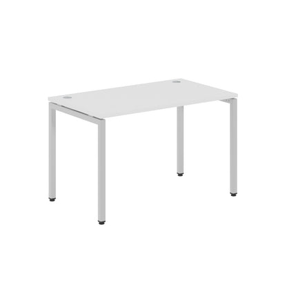 RECTANGULAR SHAPE DESK MADE IN 25MM MFC TOP, E1 LAMINATE CHIPBOARD WITH WOODEN MODESTY PANEL 40X40MM METAL U SHAPE FRAMES by Treejar | Souqify