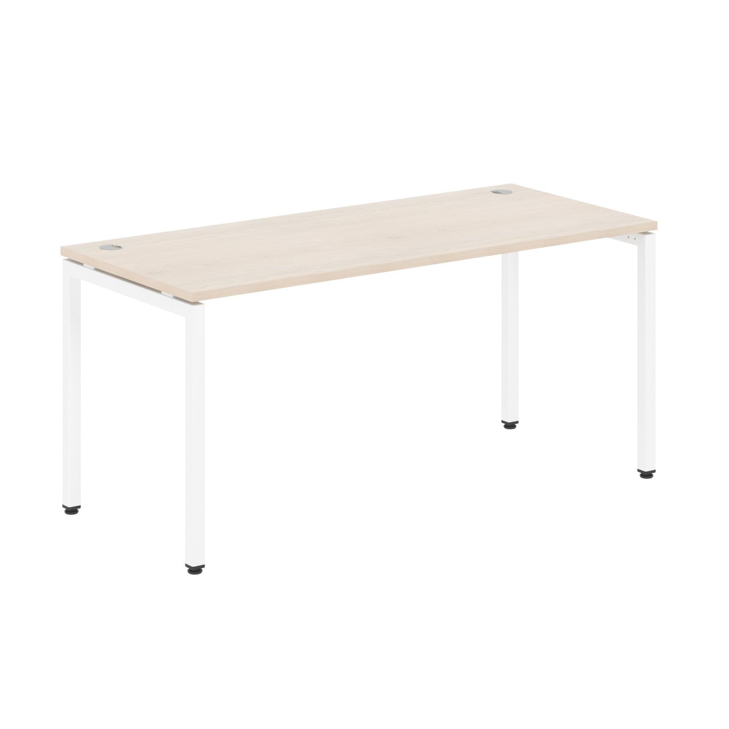 RECTANGULAR SHAPE DESK MADE IN 25MM MFC TOP, E1 LAMINATE CHIPBOARD WITH WOODEN MODESTY PANEL 40X40MM METAL U SHAPE FRAMES by Treejar | Souqify