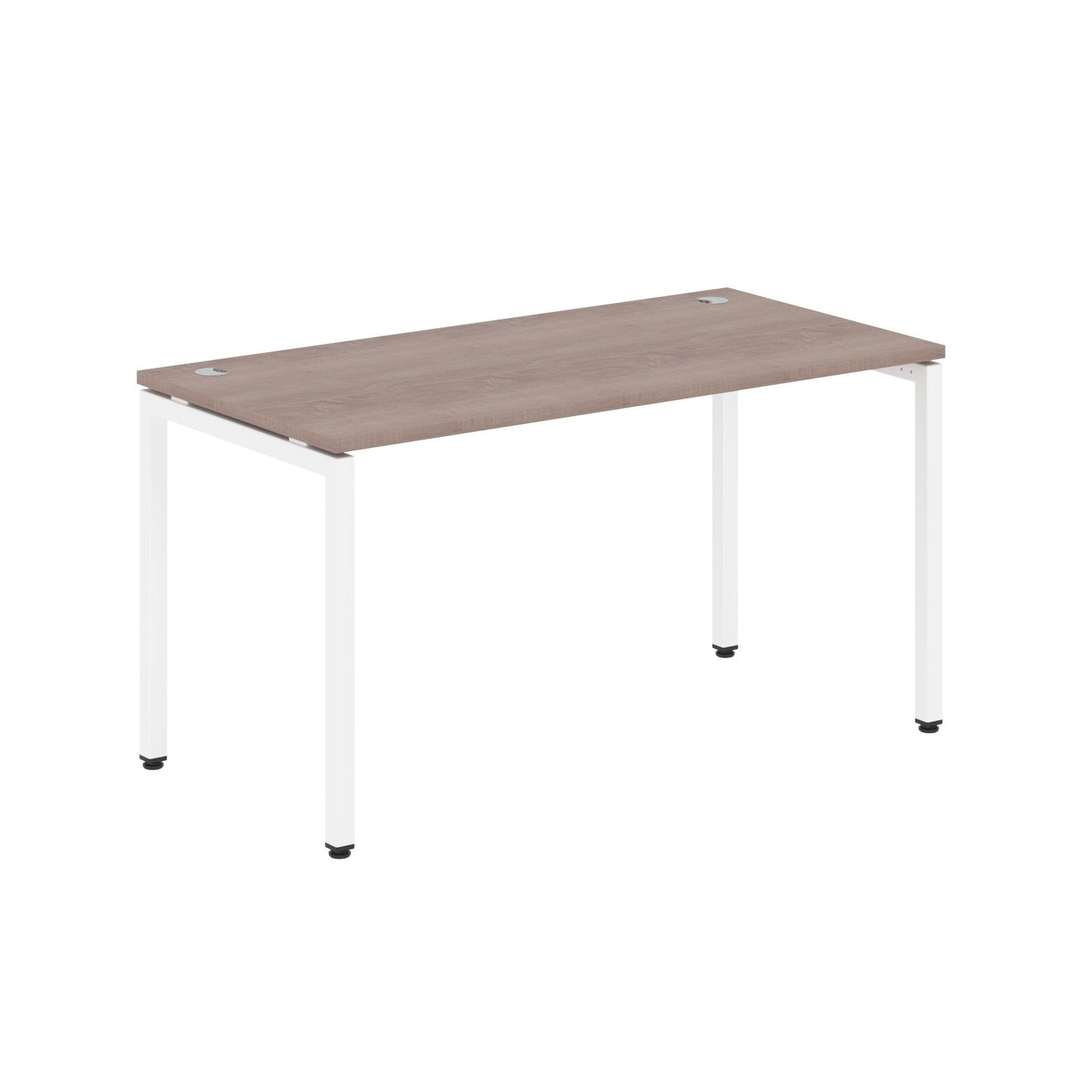 RECTANGULAR SHAPE DESK MADE IN 25MM MFC TOP, E1 LAMINATE CHIPBOARD WITH WOODEN MODESTY PANEL 40X40MM METAL U SHAPE FRAMES by Treejar | Souqify