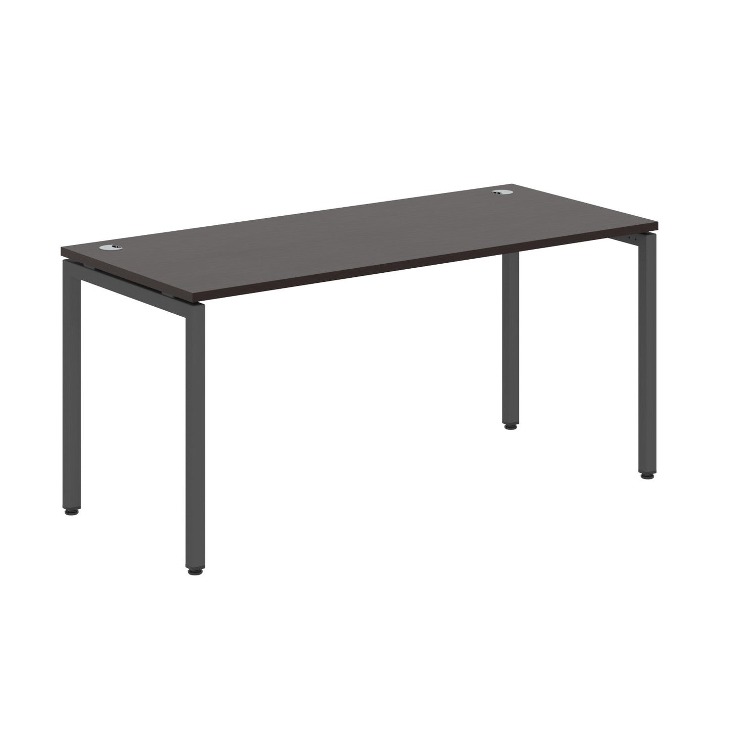 RECTANGULAR SHAPE DESK MADE IN 25MM MFC TOP, E1 LAMINATE CHIPBOARD WITH WOODEN MODESTY PANEL 40X40MM METAL U SHAPE FRAMES by Treejar | Souqify
