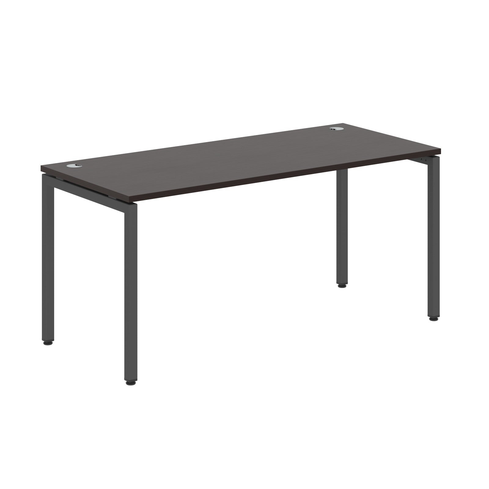 RECTANGULAR SHAPE DESK MADE IN 25MM MFC TOP, E1 LAMINATE CHIPBOARD WITH WOODEN MODESTY PANEL 40X40MM METAL U SHAPE FRAMES by Treejar | Souqify