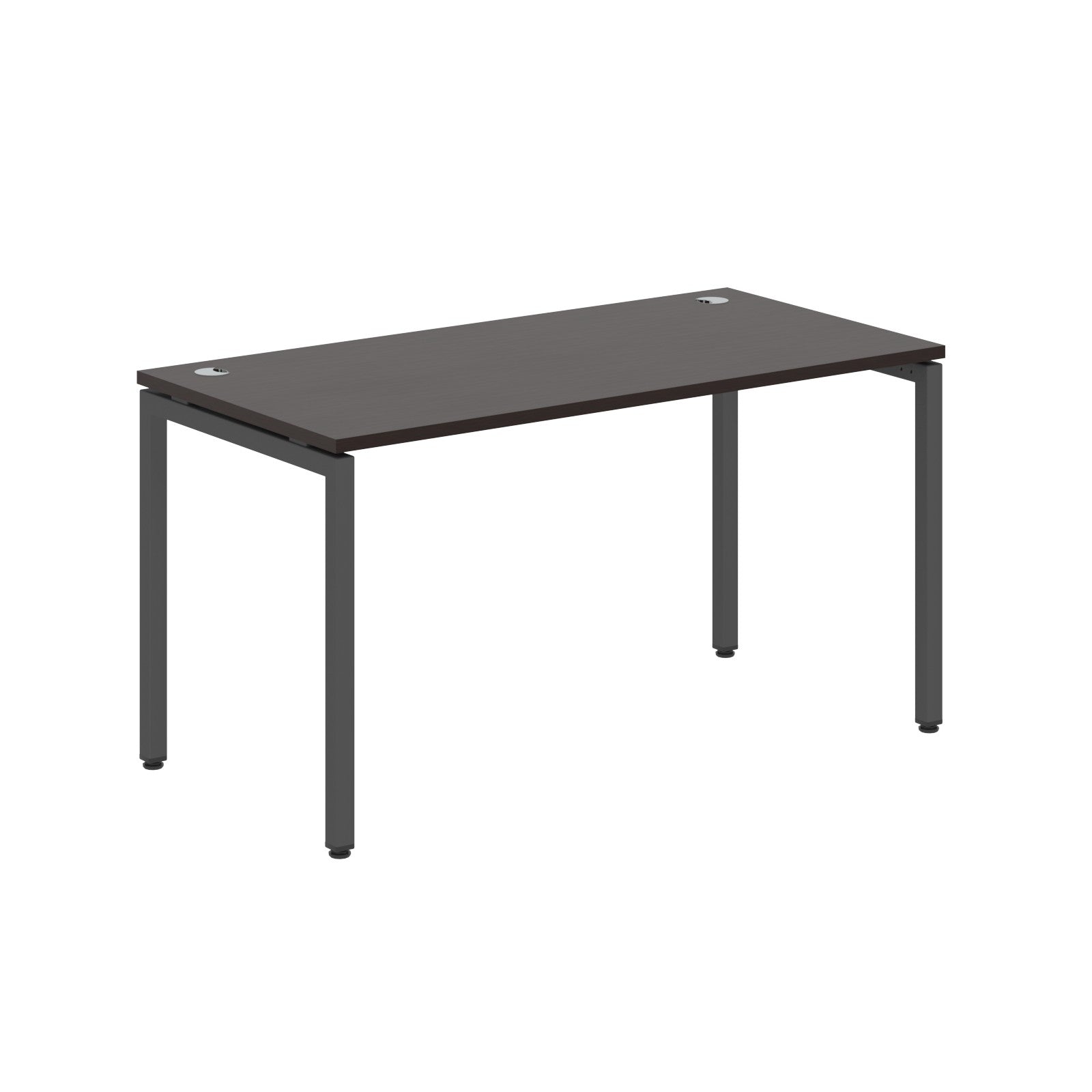 RECTANGULAR SHAPE DESK MADE IN 25MM MFC TOP, E1 LAMINATE CHIPBOARD WITH WOODEN MODESTY PANEL 40X40MM METAL U SHAPE FRAMES by Treejar | Souqify