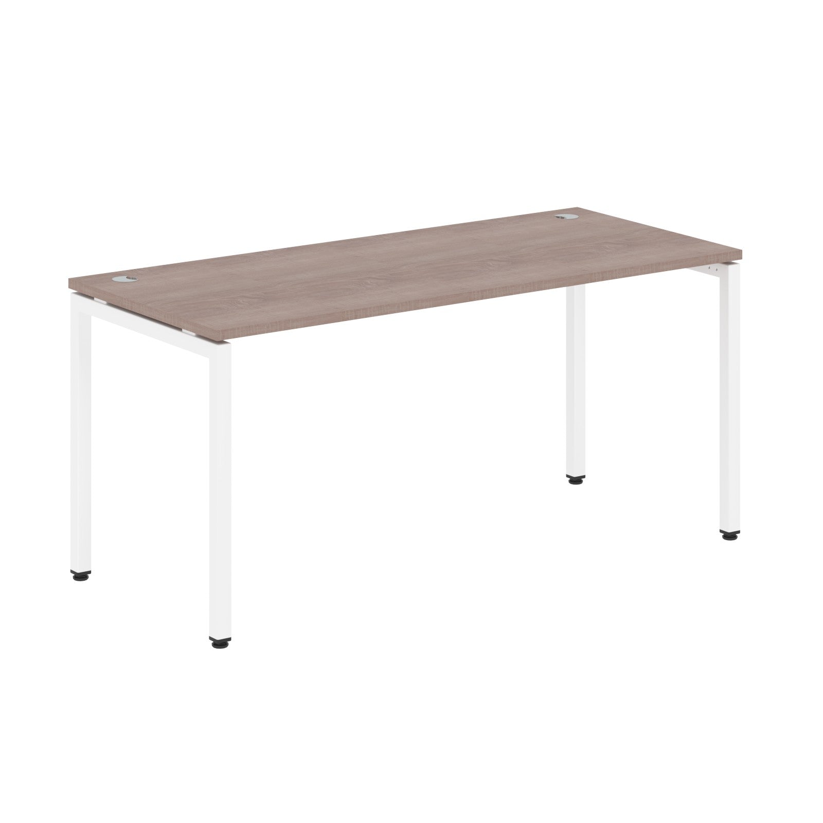 RECTANGULAR SHAPE DESK MADE IN 25MM MFC TOP, E1 LAMINATE CHIPBOARD WITH WOODEN MODESTY PANEL 40X40MM METAL U SHAPE FRAMES by Treejar | Souqify