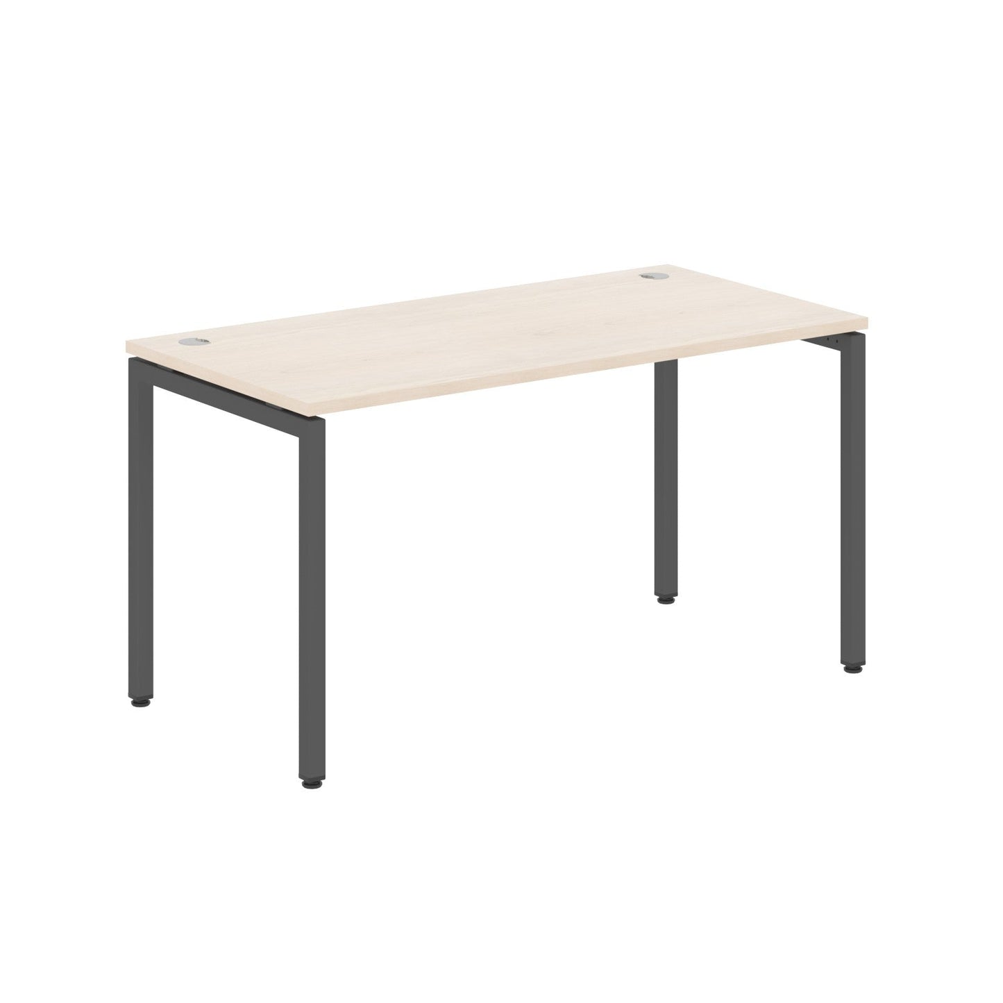 RECTANGULAR SHAPE DESK MADE IN 25MM MFC TOP, E1 LAMINATE CHIPBOARD WITH WOODEN MODESTY PANEL 40X40MM METAL U SHAPE FRAMES by Treejar | Souqify