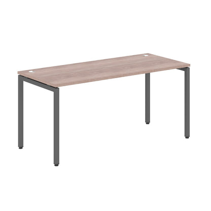 RECTANGULAR SHAPE DESK MADE IN 25MM MFC TOP, E1 LAMINATE CHIPBOARD WITH WOODEN MODESTY PANEL 40X40MM METAL U SHAPE FRAMES by Treejar | Souqify