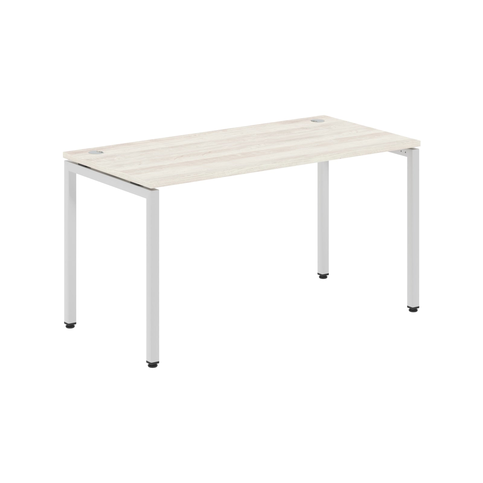 RECTANGULAR SHAPE DESK MADE IN 25MM MFC TOP, E1 LAMINATE CHIPBOARD WITH WOODEN MODESTY PANEL 40X40MM METAL U SHAPE FRAMES by Treejar | Souqify