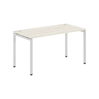 RECTANGULAR SHAPE DESK MADE IN 25MM MFC TOP, E1 LAMINATE CHIPBOARD WITH WOODEN MODESTY PANEL 40X40MM METAL U SHAPE FRAMES by Treejar | Souqify