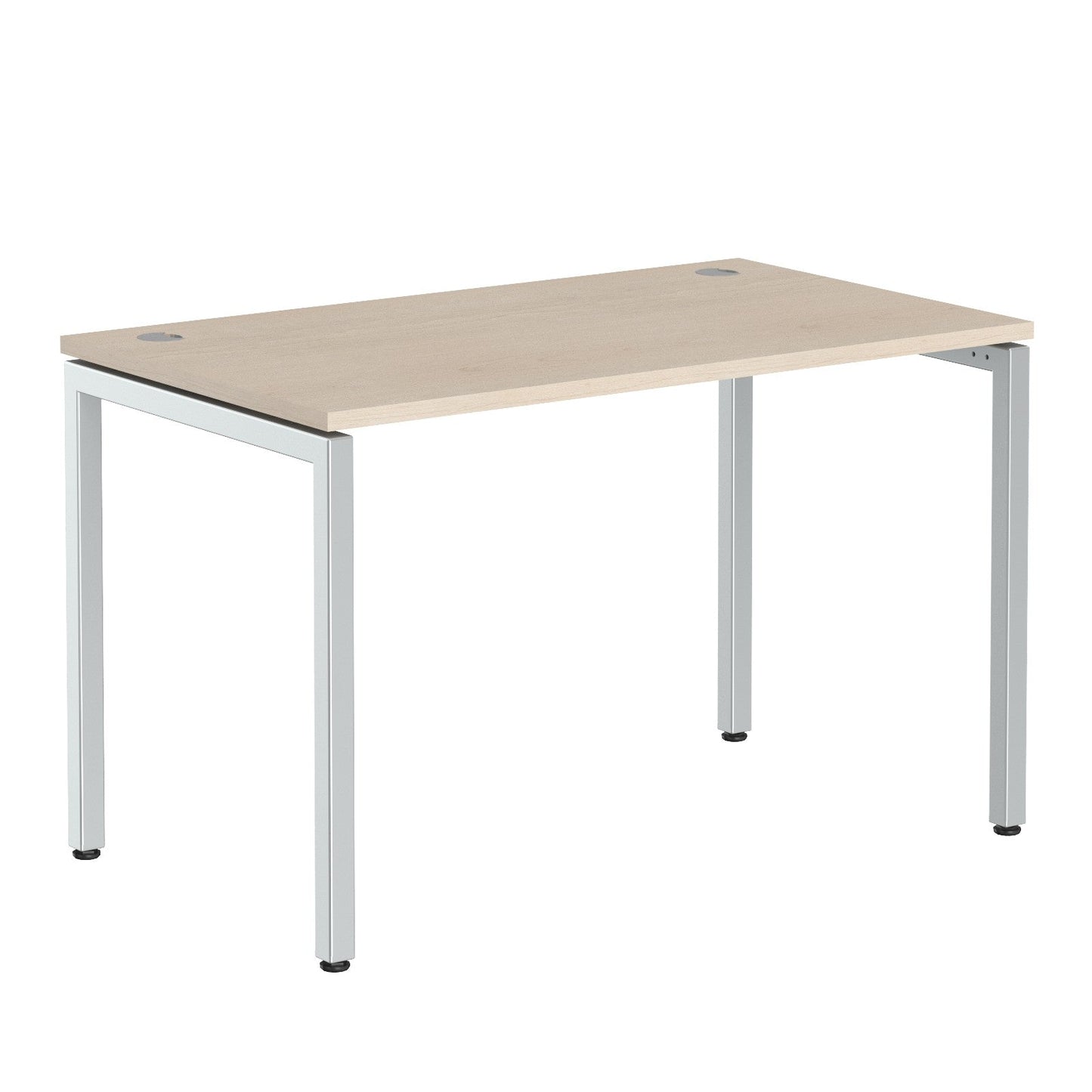 RECTANGULAR SHAPE DESK MADE IN 25MM MFC TOP, E1 LAMINATE CHIPBOARD WITH WOODEN MODESTY PANEL 40X40MM METAL U SHAPE FRAMES by Treejar | Souqify