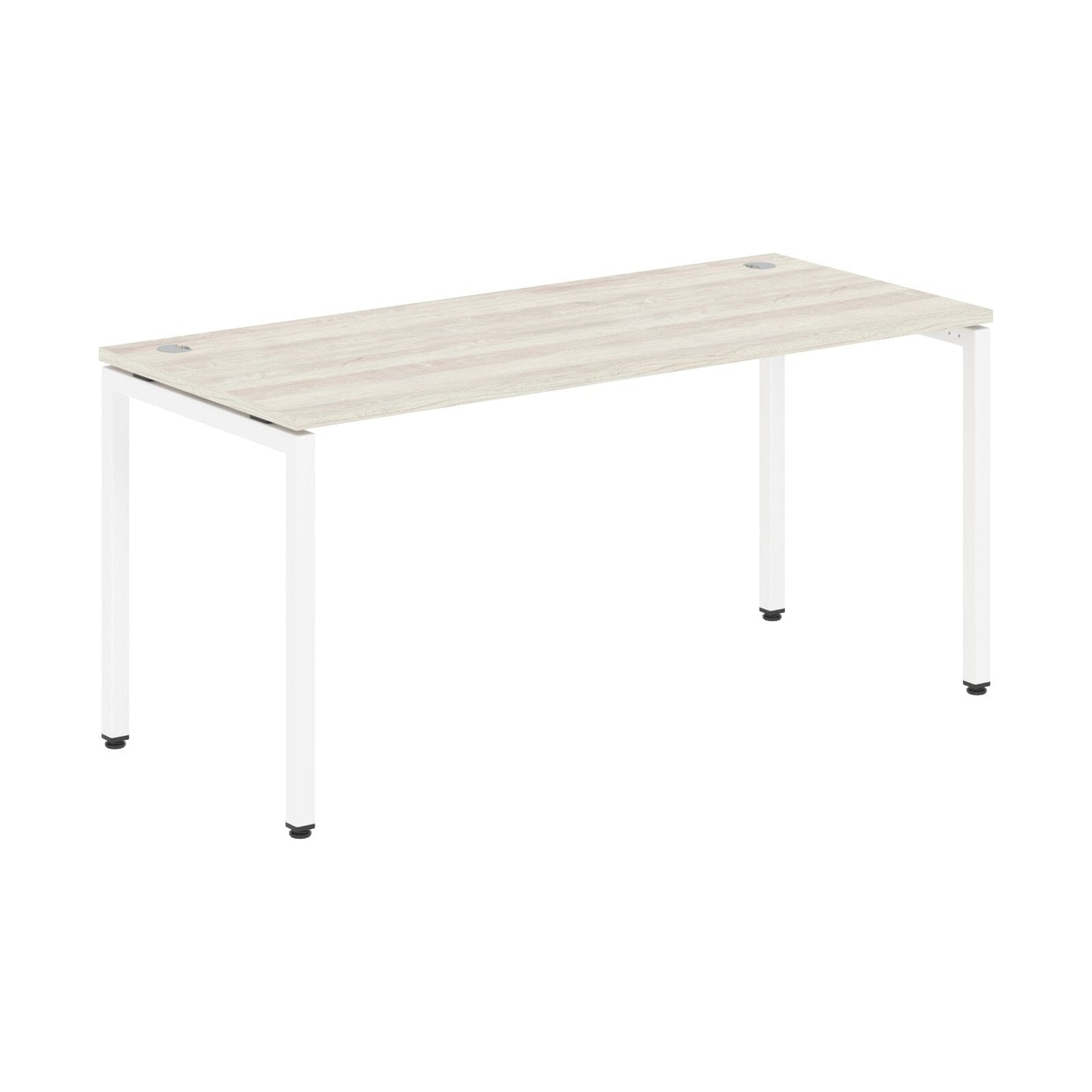 RECTANGULAR SHAPE DESK MADE IN 25MM MFC TOP, E1 LAMINATE CHIPBOARD WITH WOODEN MODESTY PANEL 40X40MM METAL U SHAPE FRAMES by Treejar | Souqify