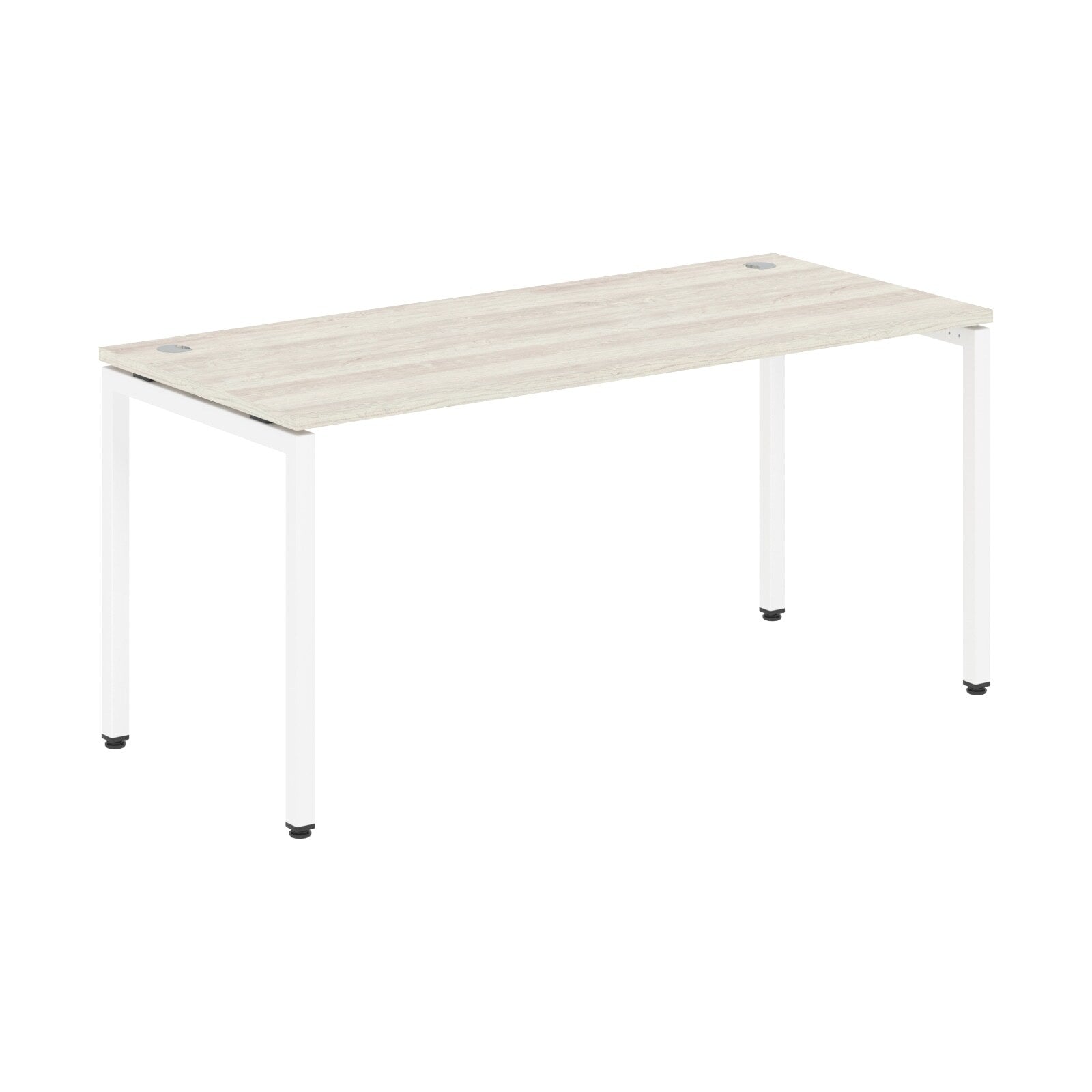 RECTANGULAR SHAPE DESK MADE IN 25MM MFC TOP, E1 LAMINATE CHIPBOARD WITH WOODEN MODESTY PANEL 40X40MM METAL U SHAPE FRAMES by Treejar | Souqify