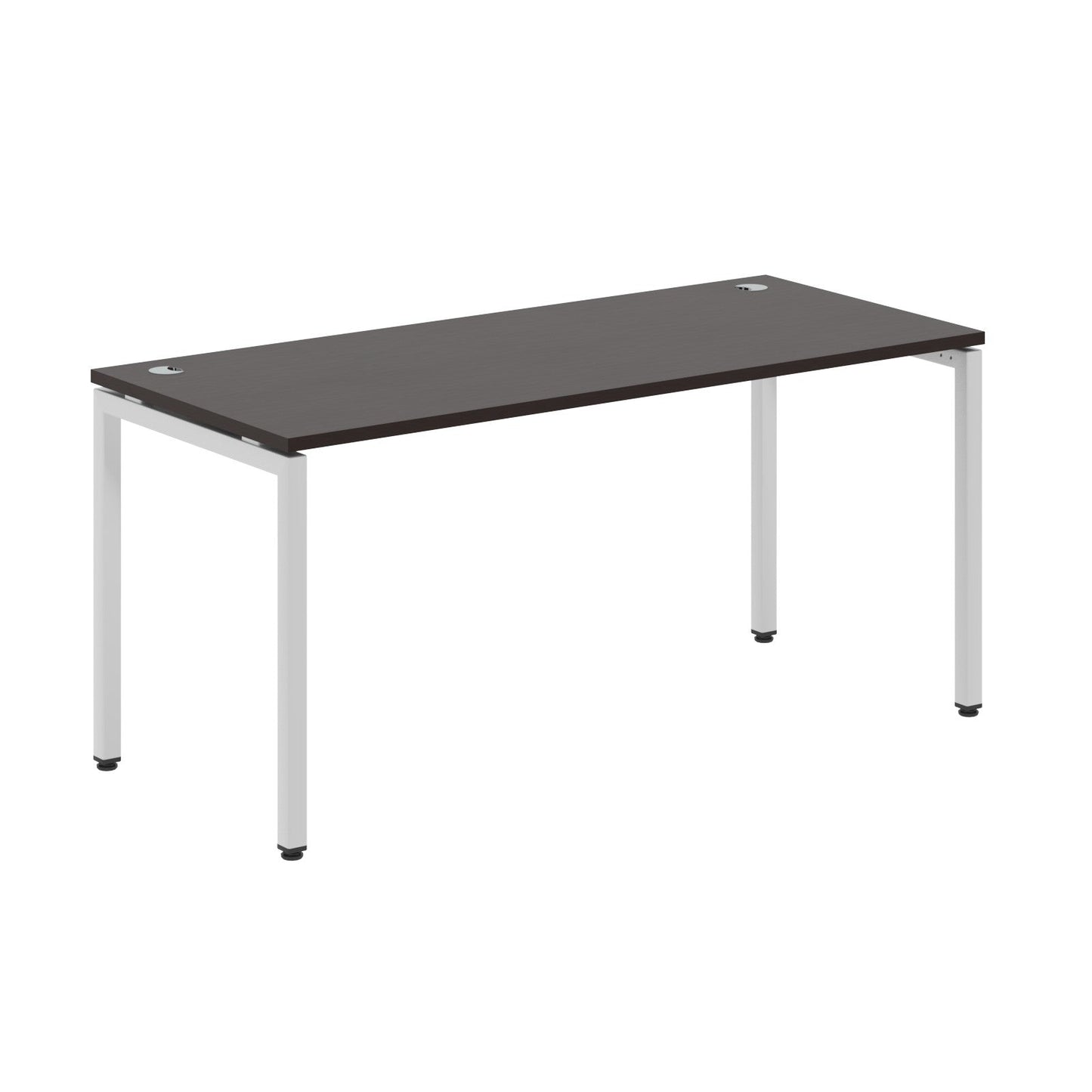 RECTANGULAR SHAPE DESK MADE IN 25MM MFC TOP, E1 LAMINATE CHIPBOARD WITH WOODEN MODESTY PANEL 40X40MM METAL U SHAPE FRAMES by Treejar | Souqify