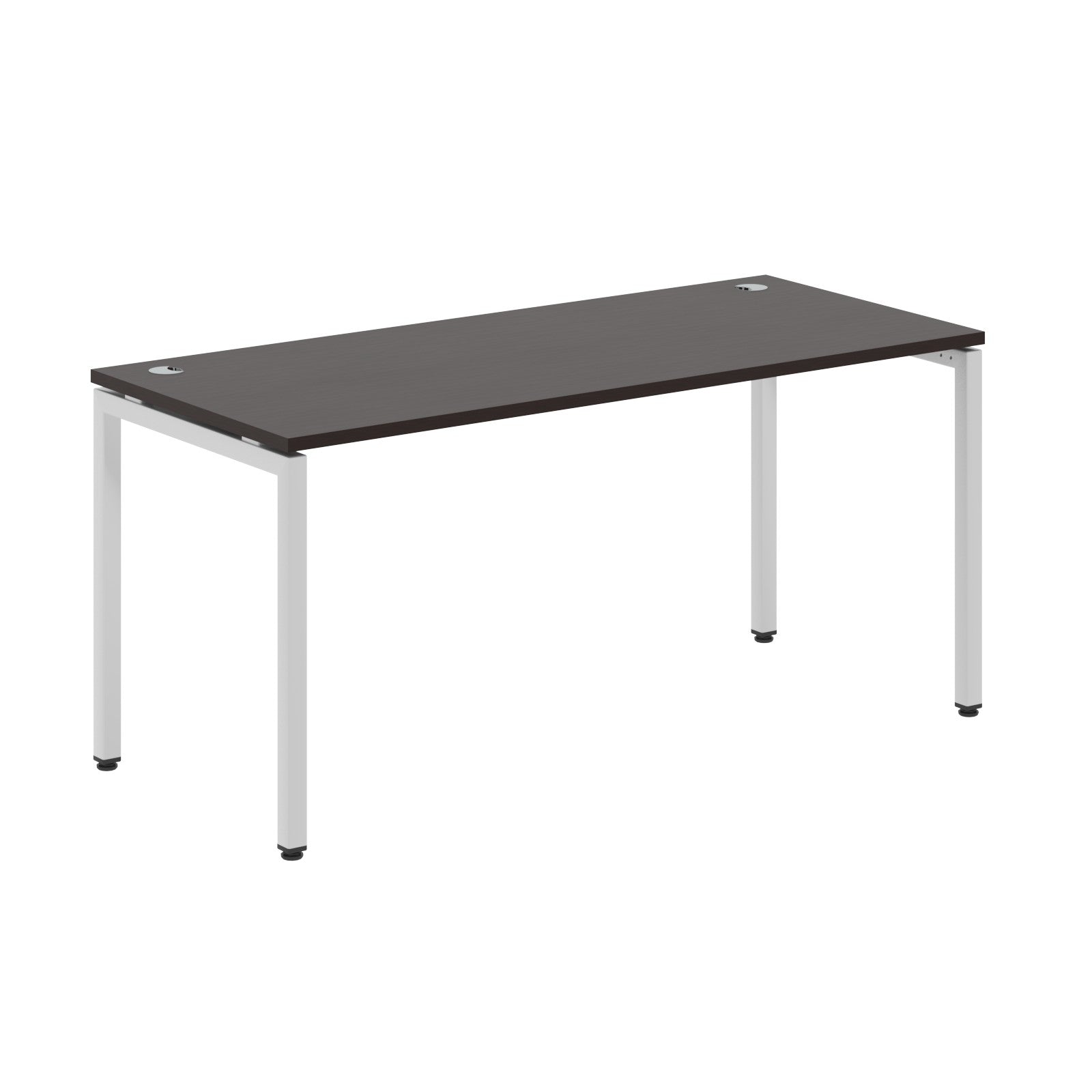 RECTANGULAR SHAPE DESK MADE IN 25MM MFC TOP, E1 LAMINATE CHIPBOARD WITH WOODEN MODESTY PANEL 40X40MM METAL U SHAPE FRAMES by Treejar | Souqify