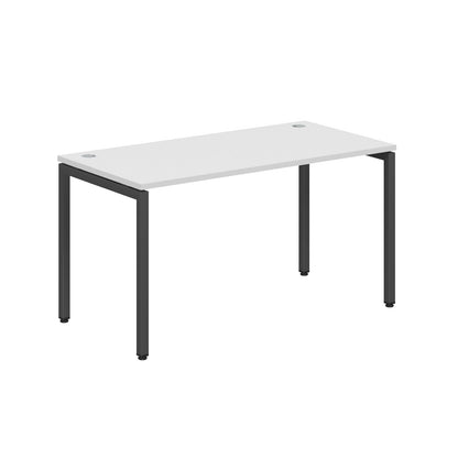 RECTANGULAR SHAPE DESK MADE IN 25MM MFC TOP, E1 LAMINATE CHIPBOARD WITH WOODEN MODESTY PANEL 40X40MM METAL U SHAPE FRAMES by Treejar | Souqify