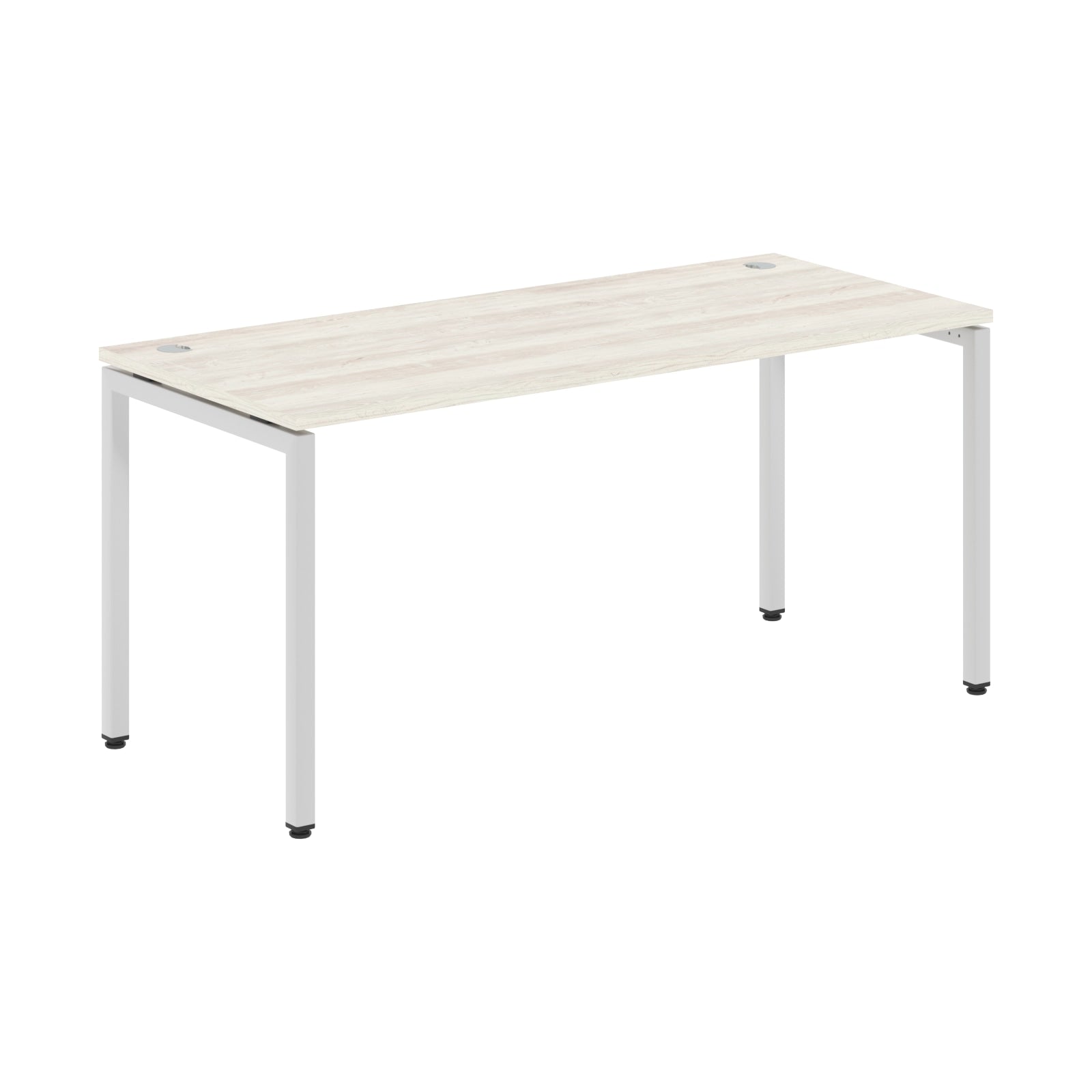 RECTANGULAR SHAPE DESK MADE IN 25MM MFC TOP, E1 LAMINATE CHIPBOARD WITH WOODEN MODESTY PANEL 40X40MM METAL U SHAPE FRAMES by Treejar | Souqify