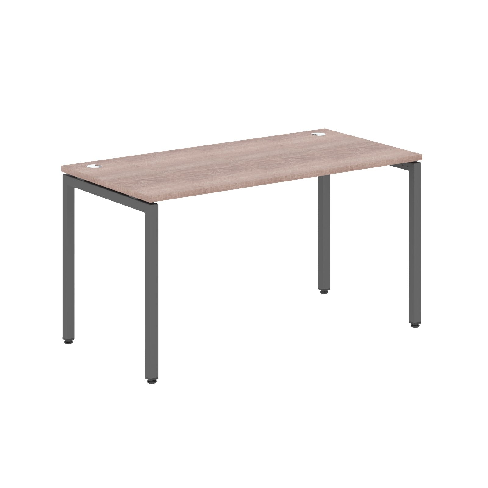 RECTANGULAR SHAPE DESK MADE IN 25MM MFC TOP, E1 LAMINATE CHIPBOARD WITH WOODEN MODESTY PANEL 40X40MM METAL U SHAPE FRAMES by Treejar | Souqify