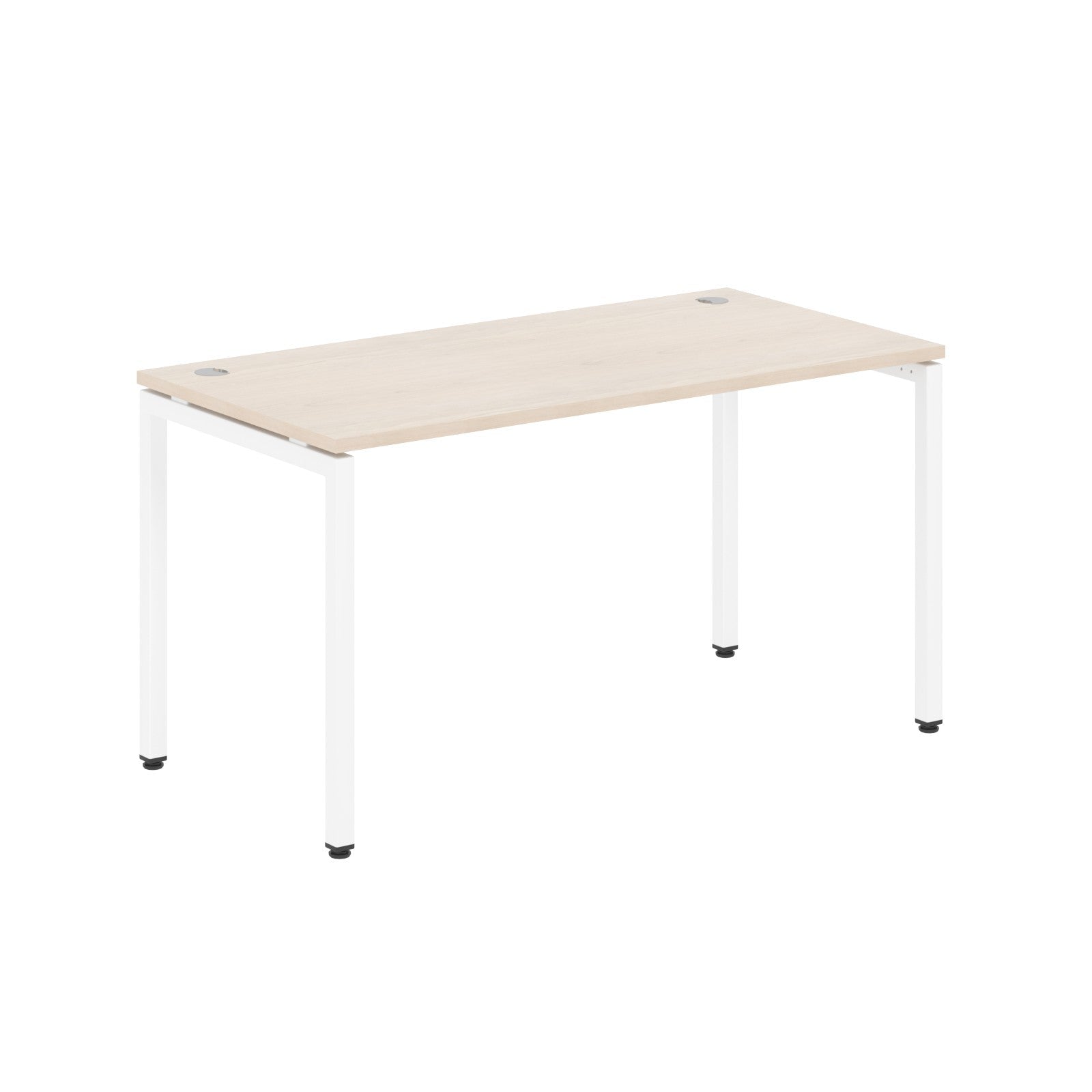 RECTANGULAR SHAPE DESK MADE IN 25MM MFC TOP, E1 LAMINATE CHIPBOARD WITH WOODEN MODESTY PANEL 40X40MM METAL U SHAPE FRAMES by Treejar | Souqify