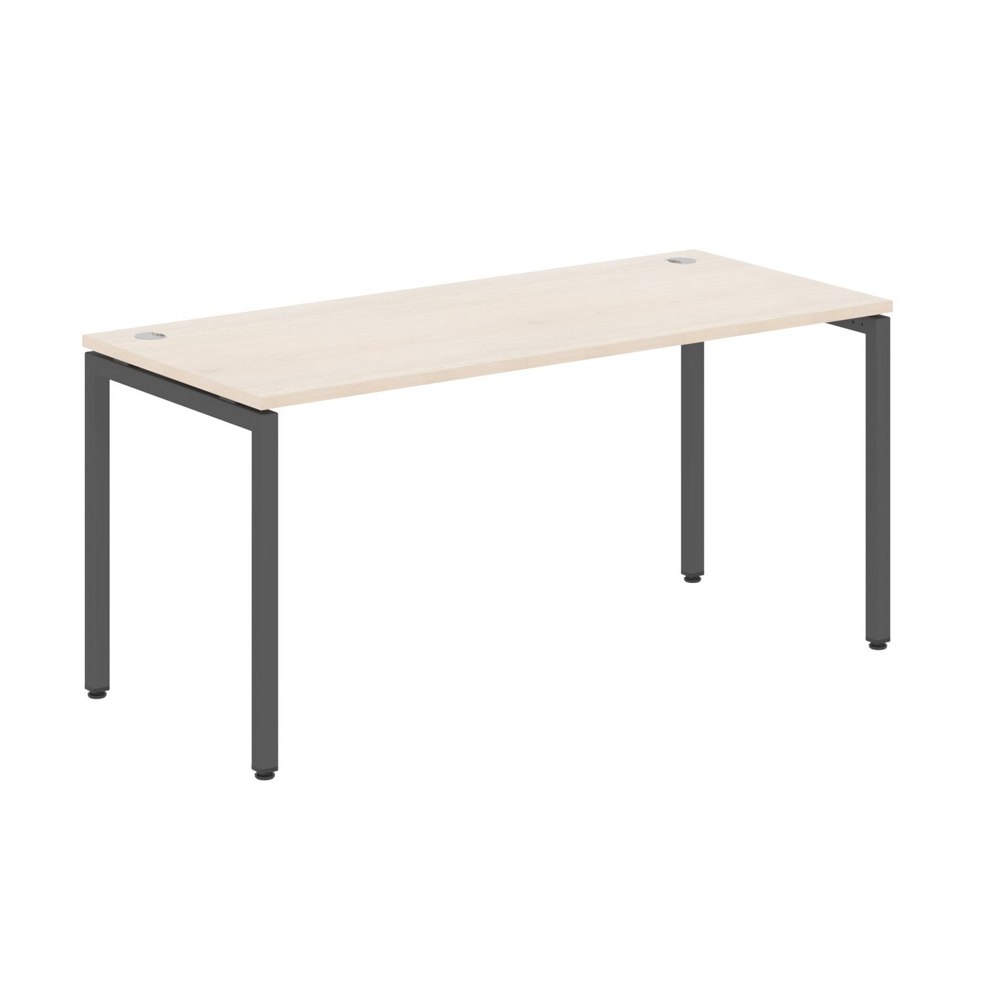 RECTANGULAR SHAPE DESK MADE IN 25MM MFC TOP, E1 LAMINATE CHIPBOARD WITH WOODEN MODESTY PANEL 40X40MM METAL U SHAPE FRAMES by Treejar | Souqify