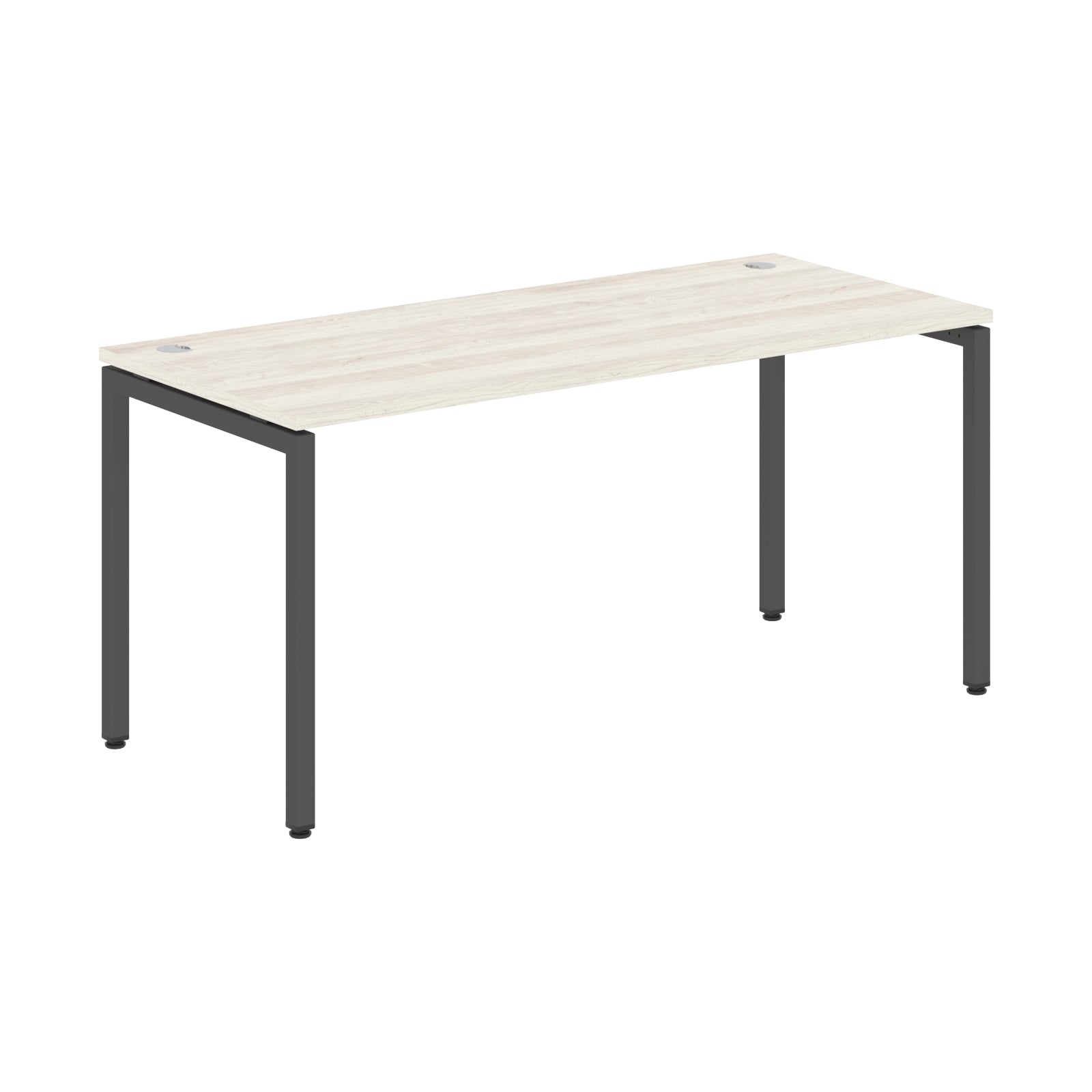 RECTANGULAR SHAPE DESK MADE IN 25MM MFC TOP, E1 LAMINATE CHIPBOARD WITH WOODEN MODESTY PANEL 40X40MM METAL U SHAPE FRAMES by Treejar | Souqify