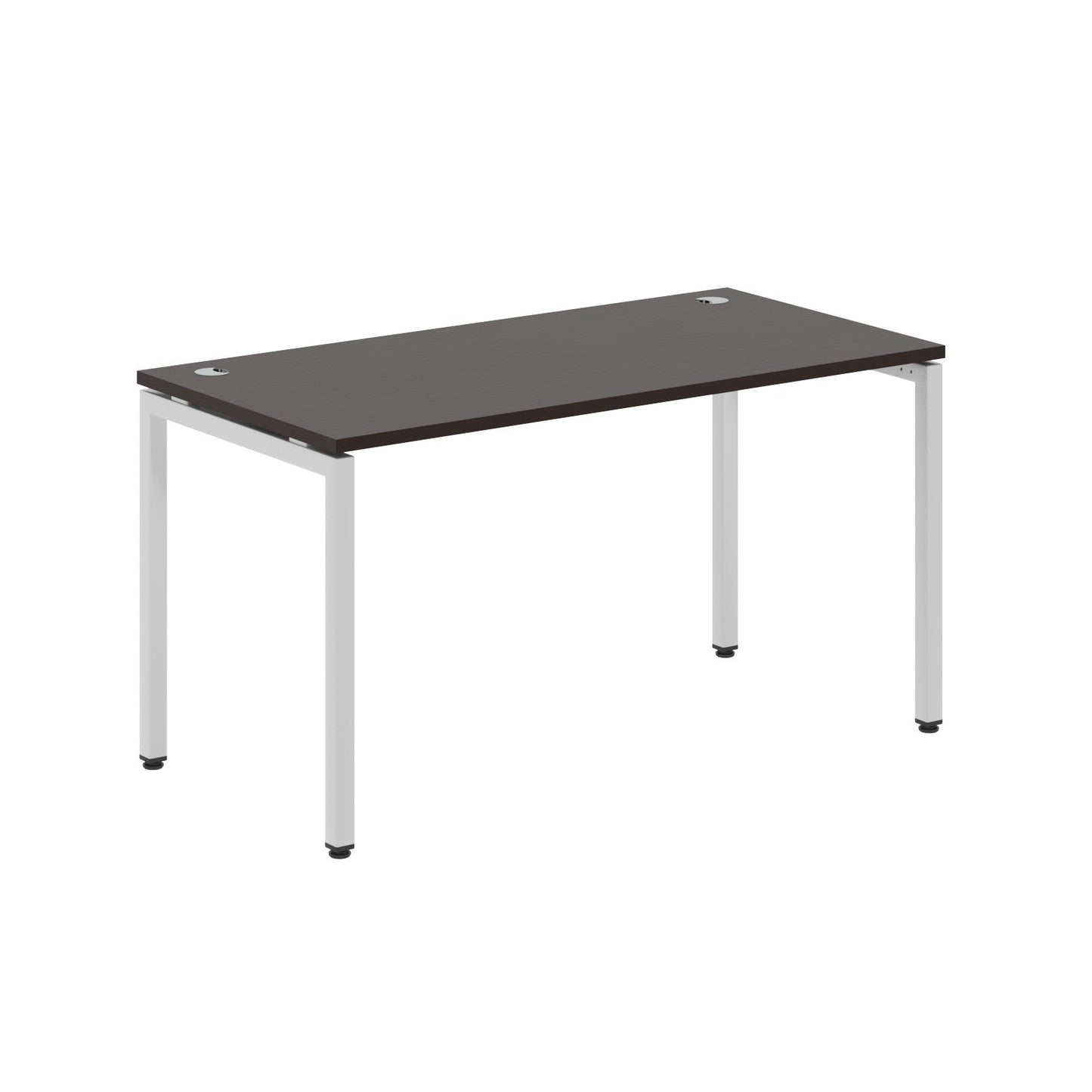 RECTANGULAR SHAPE DESK MADE IN 25MM MFC TOP, E1 LAMINATE CHIPBOARD WITH WOODEN MODESTY PANEL 40X40MM METAL U SHAPE FRAMES by Treejar | Souqify