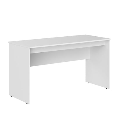 RECTANGULAR SHAPE DESK MADE IN E1 LAMINATE CHIPBOARD WITH MODESTY PANEL AND LEGS by Treejar | Souqify
