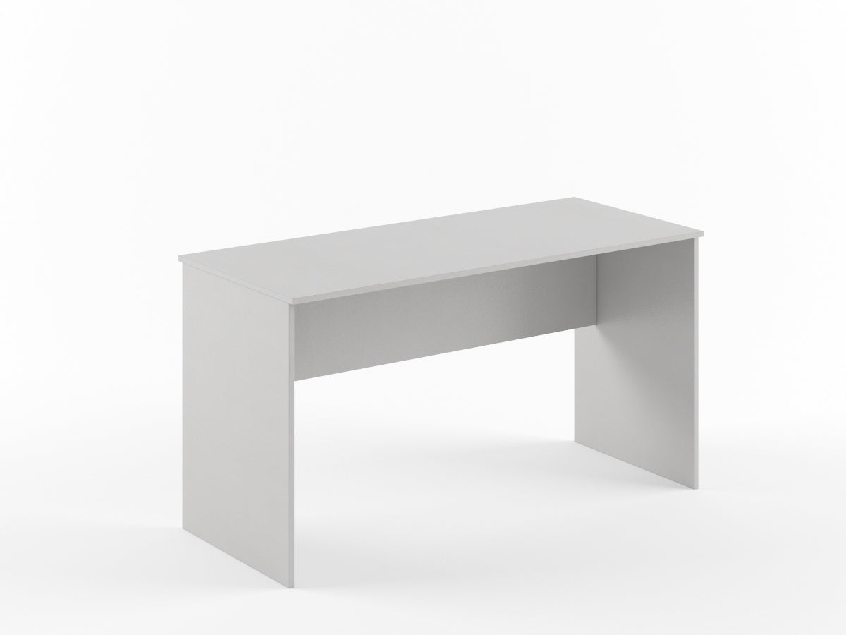 RECTANGULAR SHAPE DESK MADE IN E1 LAMINATE CHIPBOARD WITH MODESTY PANEL AND LEGS by Treejar | Souqify