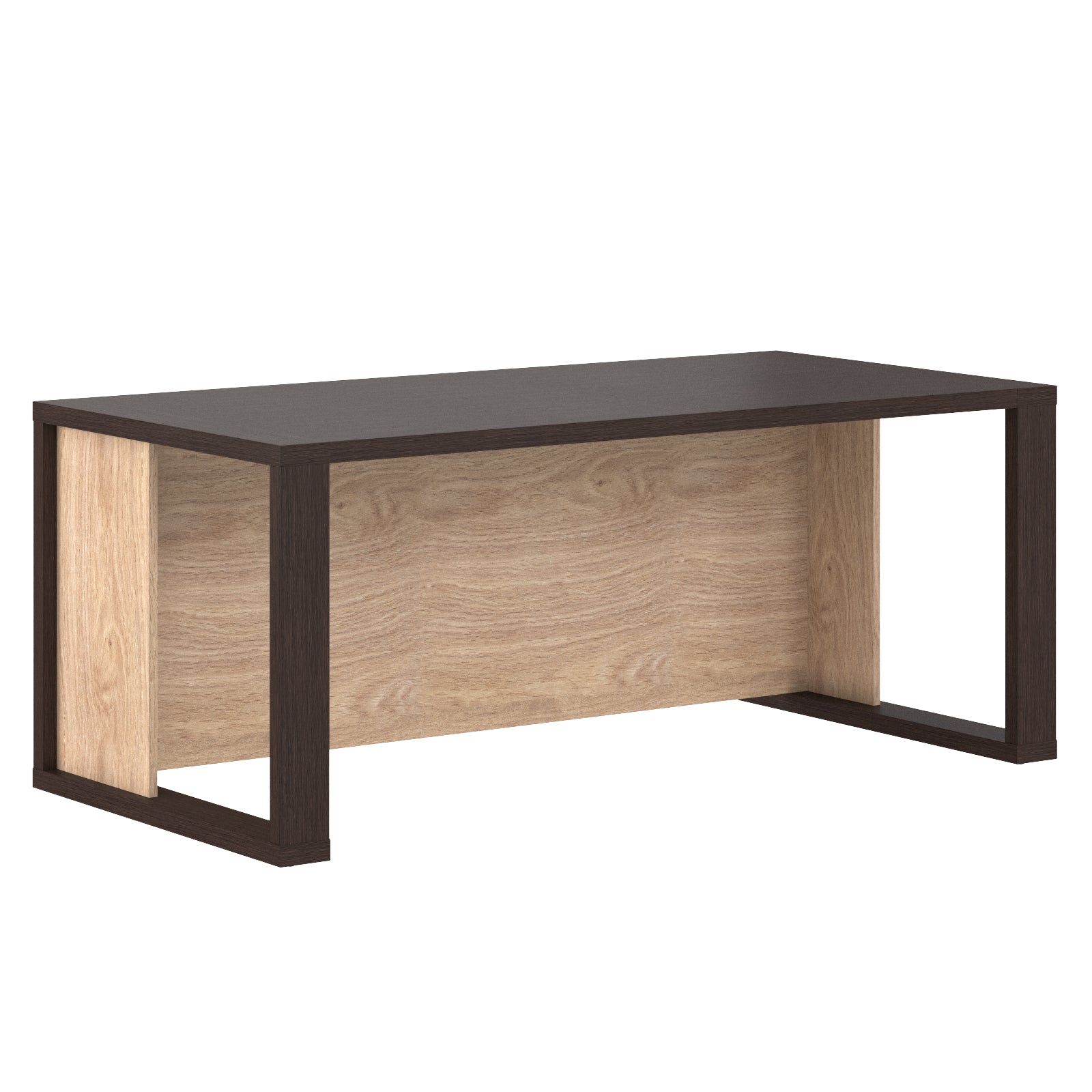 RECTANGULAR SHAPE HIGH EXECUTIVE DESK, MADE IN E1 LAMINATE CHIPBOARD WITH 38MM TOP, WITH FULL WOODEN MODESTY PANEL AND LEGS by Treejar | Souqify