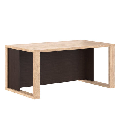 RECTANGULAR SHAPE HIGH EXECUTIVE DESK, MADE IN E1 LAMINATE CHIPBOARD WITH 38MM TOP, WITH FULL WOODEN MODESTY PANEL AND LEGS by Treejar | Souqify