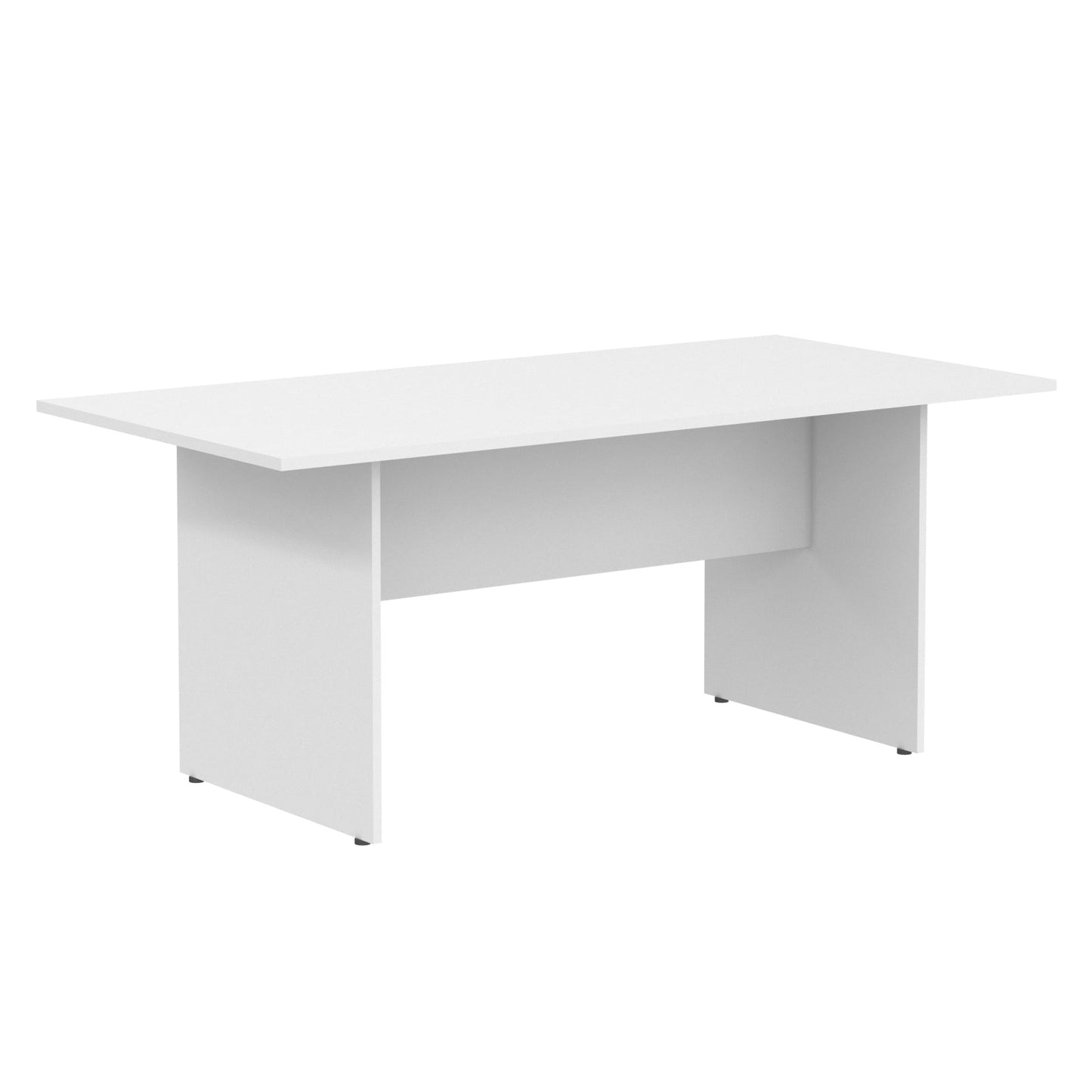 RECTANGULAR SHAPE MEETING DESK, MADE IN E1 LAMINATE CHIPBOPARD,WITH WOODEN MODESTY PANEL AND LEGS by Treejar | Souqify