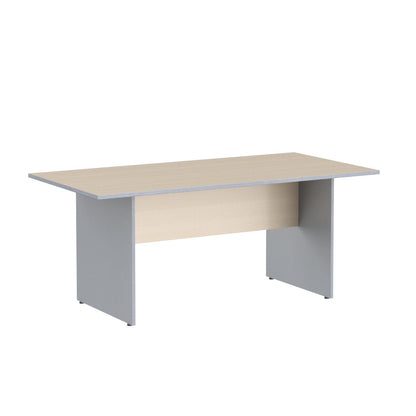 RECTANGULAR SHAPE MEETING DESK, MADE IN E1 LAMINATE CHIPBOPARD,WITH WOODEN MODESTY PANEL AND LEGS by Treejar | Souqify