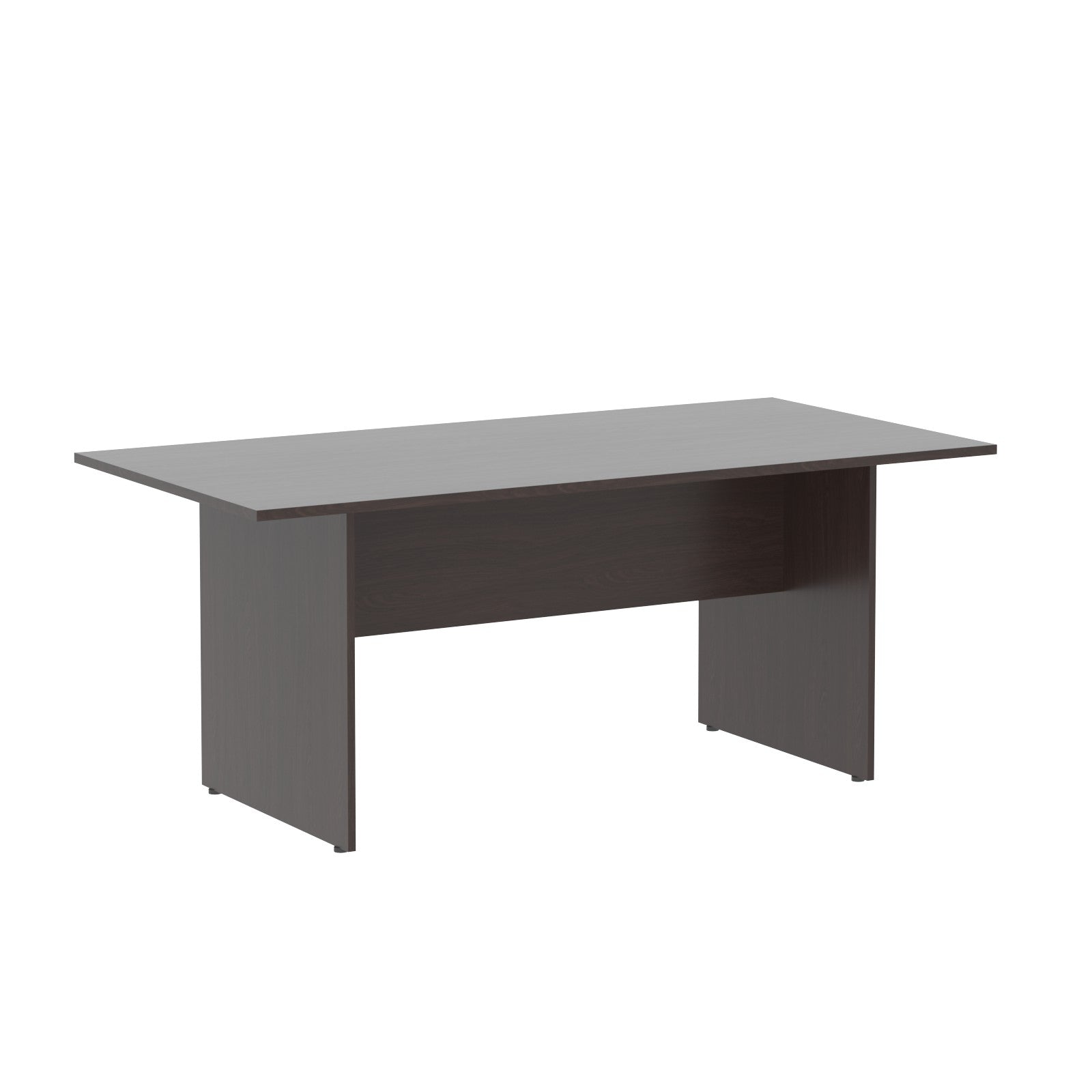 RECTANGULAR SHAPE MEETING DESK, MADE IN E1 LAMINATE CHIPBOPARD,WITH WOODEN MODESTY PANEL AND LEGS by Treejar | Souqify