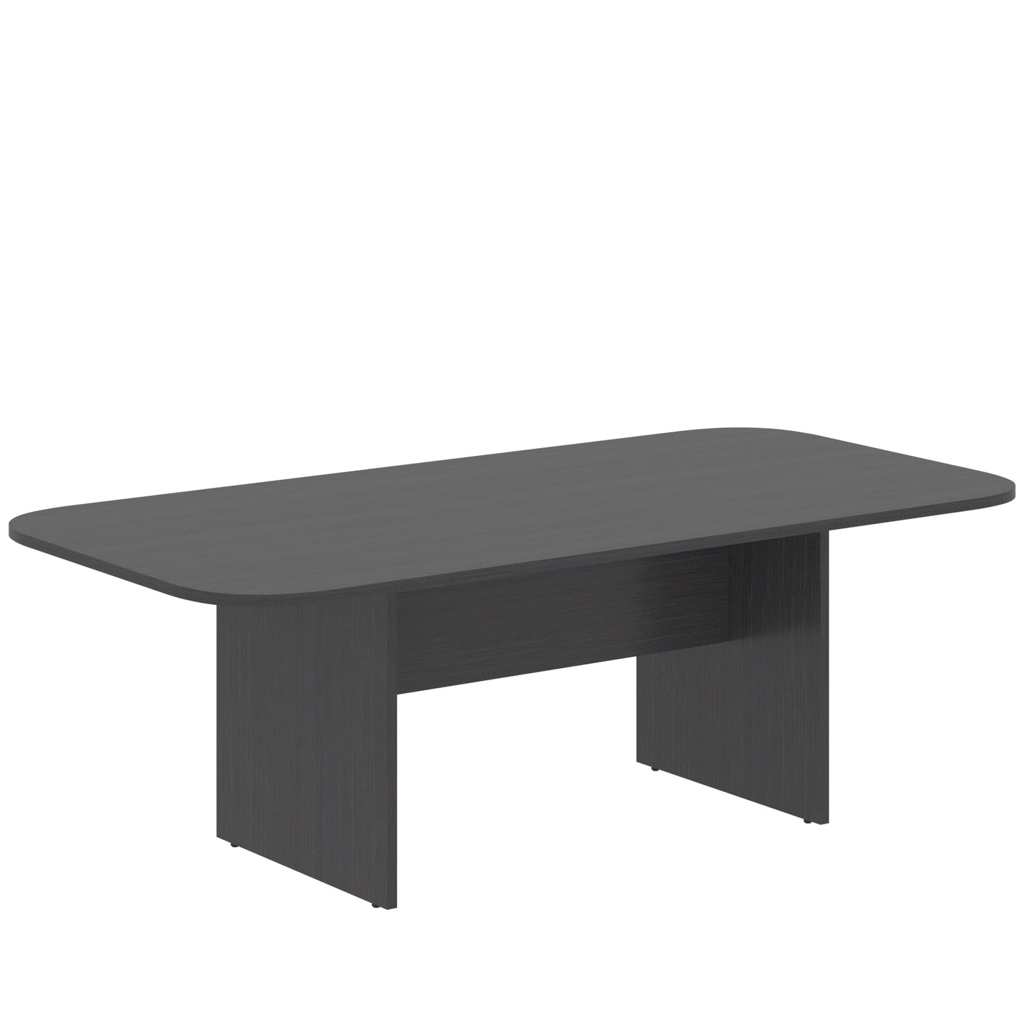 RECTANGULAR SHAPE WITH CURVE CORNERS MEETING DESK, MADE IN E1 LAMINATE CHIPBOPARD, WITH WOODEN MODESTY PANEL AND LEGS by Treejar | Souqify