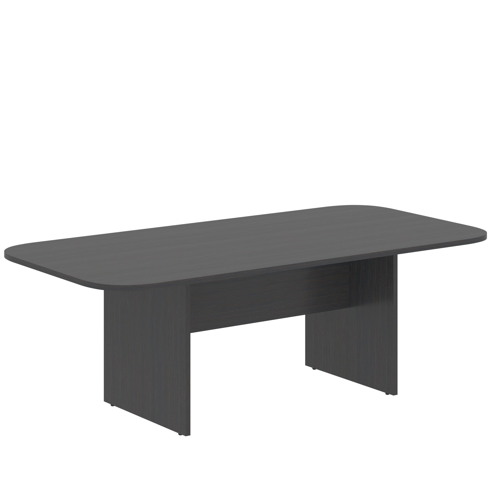 RECTANGULAR SHAPE WITH CURVE CORNERS MEETING DESK, MADE IN E1 LAMINATE CHIPBOPARD, WITH WOODEN MODESTY PANEL AND LEGS by Treejar | Souqify